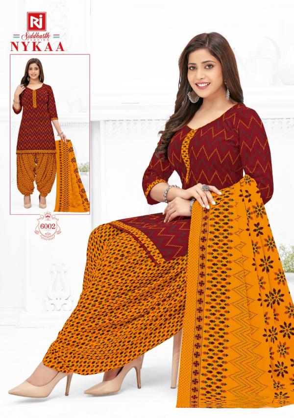 Siddharth Nykaa Vol-6 Cotton Designer Readymade Suit 